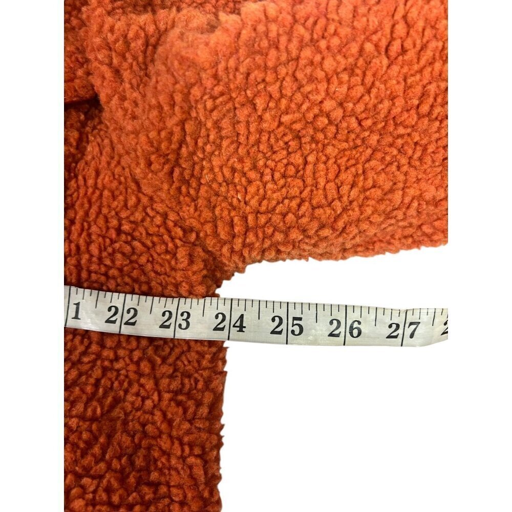 Boohoo Women's Orange Teddy Coat - Picture 4 of 7
